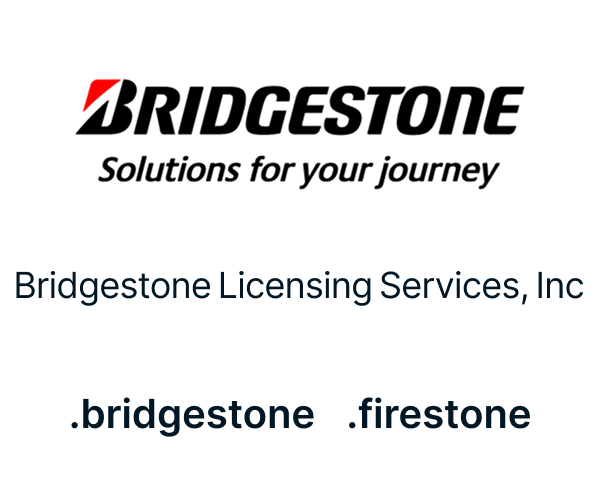 .bridgestone / .firestone (Bridgestone Licensing Services, Inc)